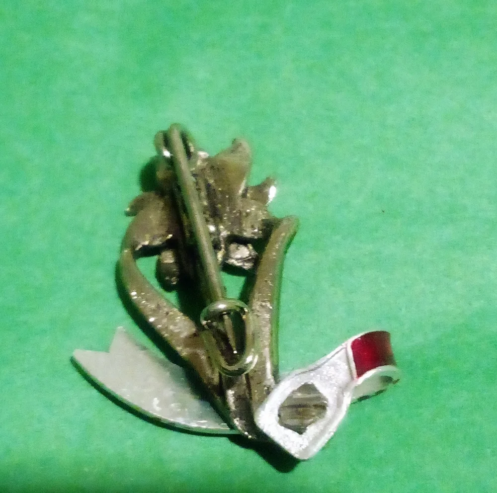 Lot Of Six Vintage Brooches Pins Swan Flowers Pastilli Gerry - Picture 7 of 14